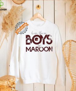 Love those boys in maroon football helmet shirt
