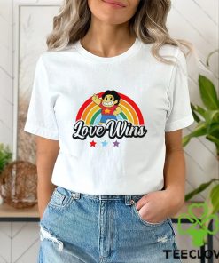 Love wins rainbow color cute shirt