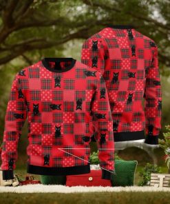 Lovely Black Cat Red Ugly Christmas 3D Sweater Gift For Christmas