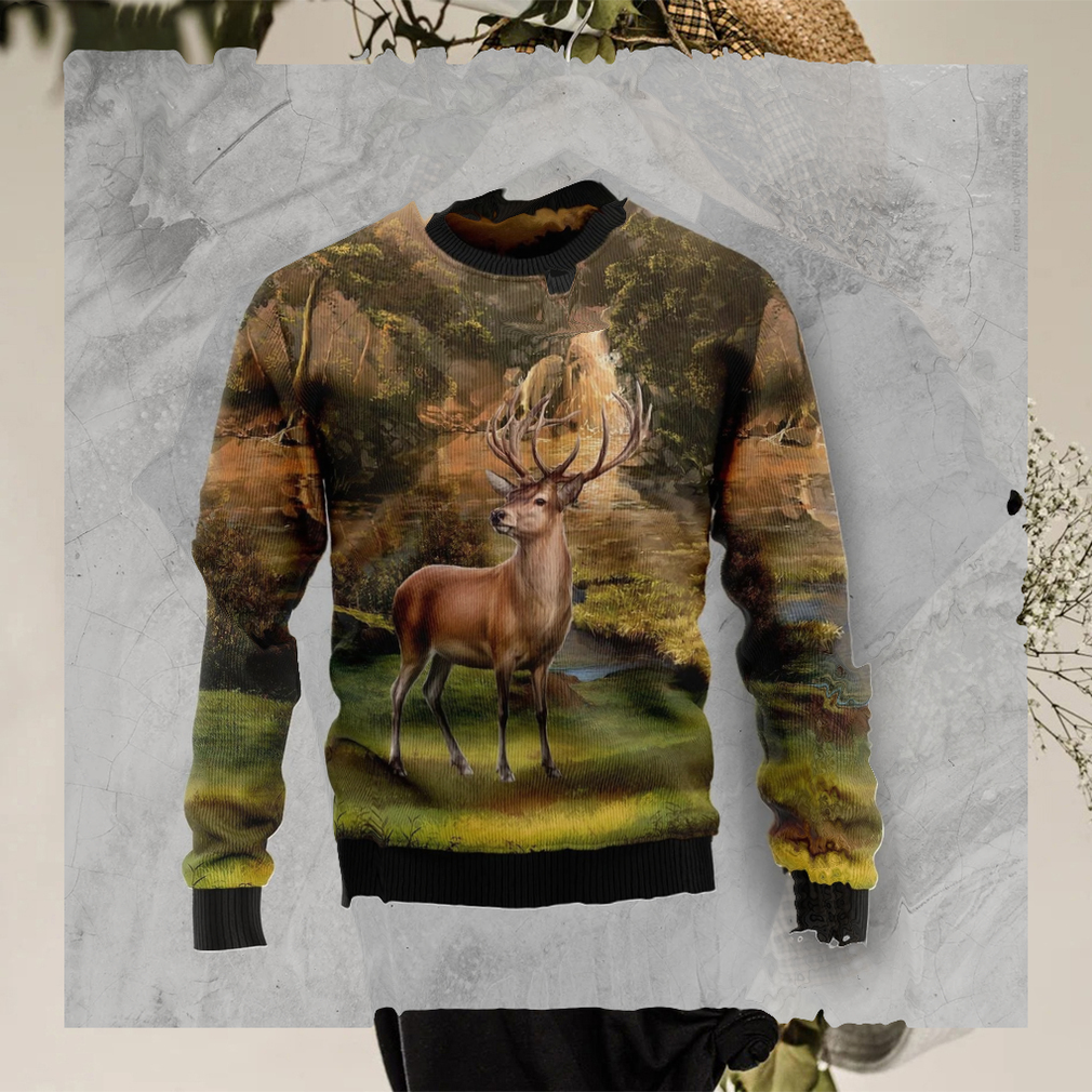 Lovely Deer Christmas Unisex Crewneck Sweater