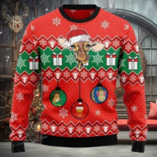 Lovely Giraffe Ugly Christmas Sweater