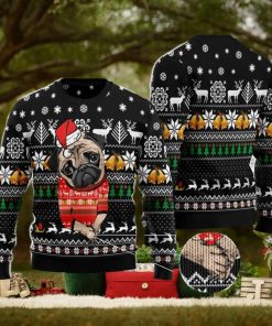 Lovely Pug Ugly Christmas Sweater Family Noel Gift