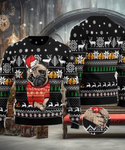 Lovely Pug Ugly Christmas Sweater Family Noel Gift