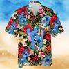 Lovely Stitch Disney Cartoon Graphics Red Hibiscus All Over Print Hawaiian Shirtt