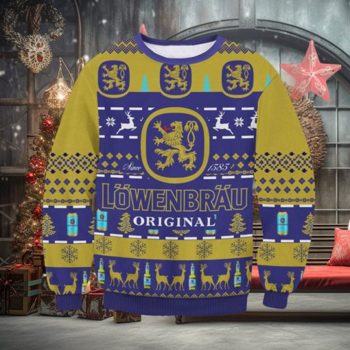 Lowenbrau For Christmas Gifts Knitting Pattern Sweater