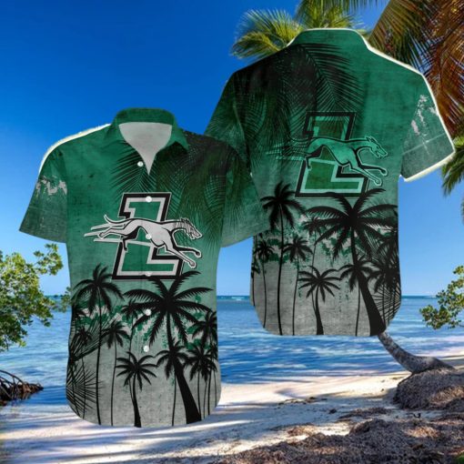 Loyola Maryland Greyhounds Hawaiian Shirt Summer Gift Coconut Tree Tropical Grunge Pattern For NCAA Fans