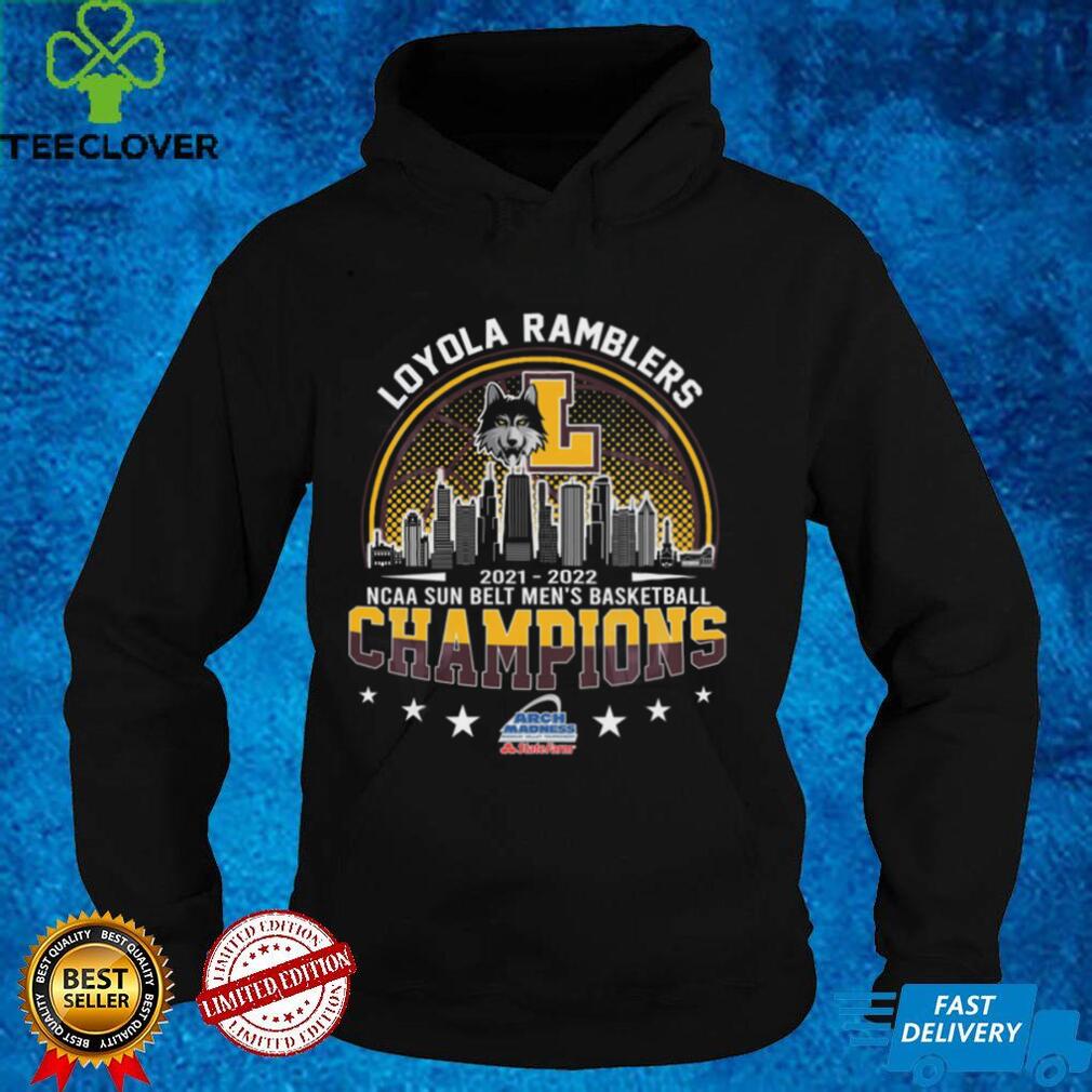 Loyola Ramblers 2021 2022 NCAA Missouri Valley Men's Basketball Champions Graphic Unisex T Shirt, Sweatshirt Loyola Ramblers 2021 2022 NCAA Missouri Valley Men's Basketball Champions Graphic Unisex T Shirt, Sweatshirt