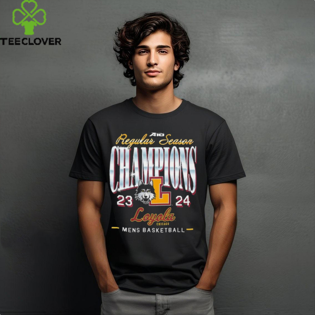 Loyola Ramblers A10 Regular Season Champions 2023 2024 Men's Basketball Shirts Loyola Ramblers A10 Regular Season Champions 2023 2024 Men's Basketball Shirts