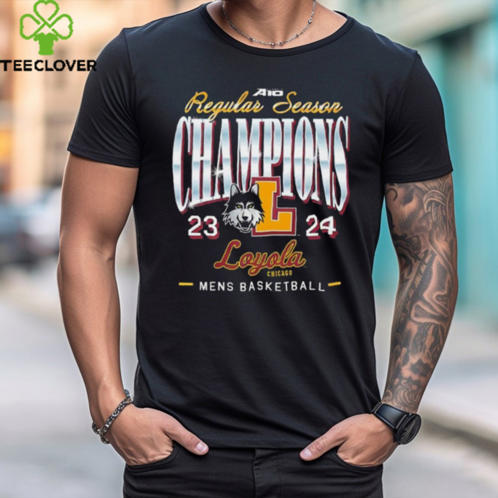 Loyola Ramblers A10 Regular Season Champions 2023 2024 Men's Basketball Shirts Loyola Ramblers A10 Regular Season Champions 2023 2024 Men's Basketball Shirts