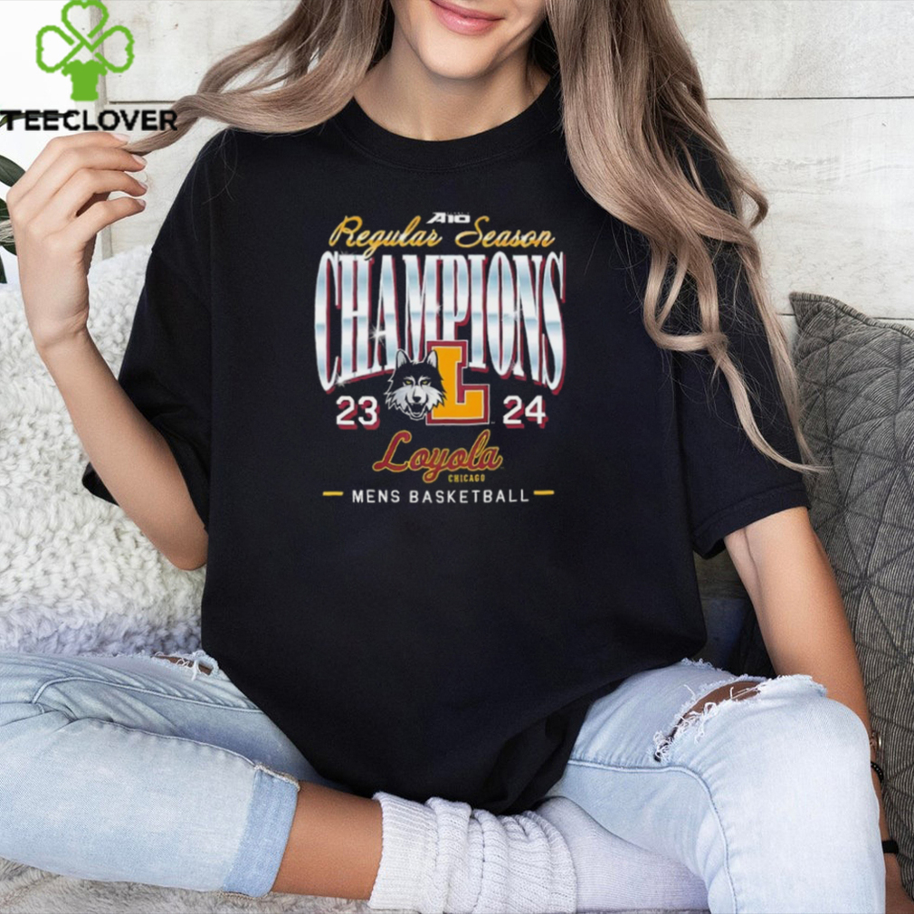 Loyola Ramblers A10 Regular Season Champions 2023 2024 Men's Basketball Shirts Loyola Ramblers A10 Regular Season Champions 2023 2024 Men's Basketball Shirts