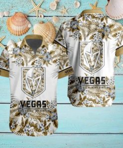 Vegas Golden Knights NHL Hawaiian Shirt Flower Pattern Hockey Fans Gift