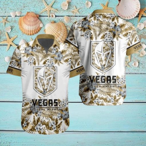 Vegas Golden Knights NHL Hawaiian Shirt Flower Pattern Hockey Fans Gift