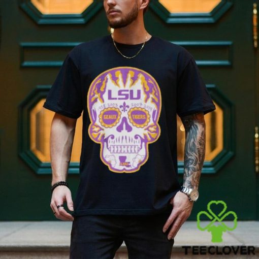 Lsu Football sugar skull hoodie, sweater, longsleeve, shirt v-neck, t-shirt