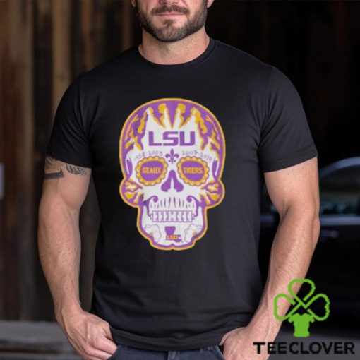 Lsu Football sugar skull hoodie, sweater, longsleeve, shirt v-neck, t-shirt