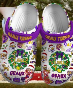 Lsu Geaux Tigers Christmas Crocs