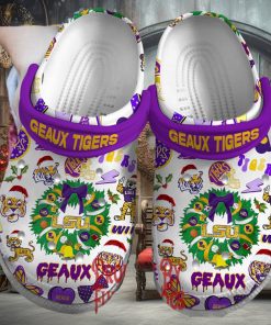 Lsu Geaux Tigers Christmas Crocs