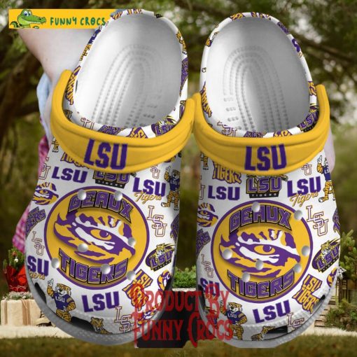 Lsu Geaux Tigers Crocs For Adults