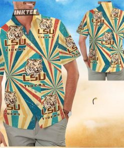 Lsu Tigers Button Up Tropical Aloha Hawaiian Shirt