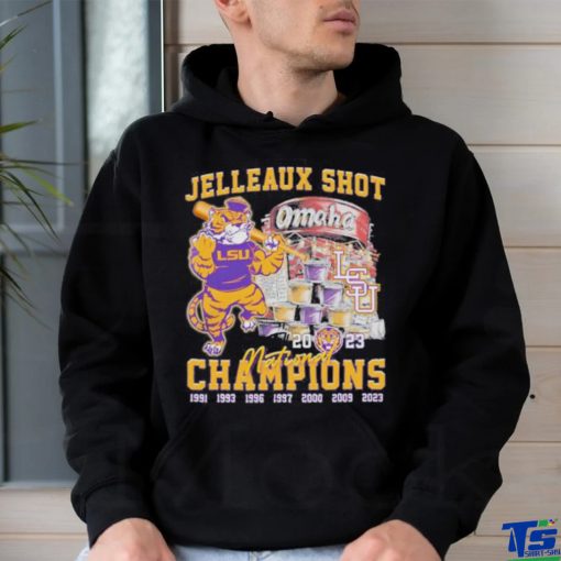 Lsu Tigers Jelleaux Shot Omaha National Champions 2023 T Shirt