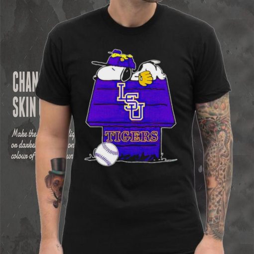 Lsu Tigers Snoopy And Woodstock The Peanuts Baseball shirt