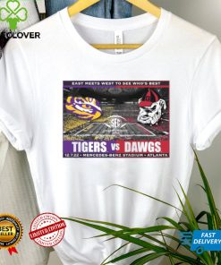 Lsu Tigers Vs Georgia Bulldogs Sec Championship 2022 East Meets West To See Who’s Best Shirt
