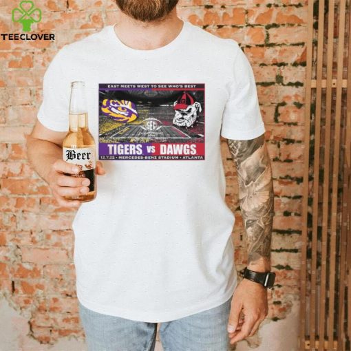 Lsu Tigers Vs Georgia Bulldogs Sec Championship 2022 East Meets West To See Who’s Best Shirt