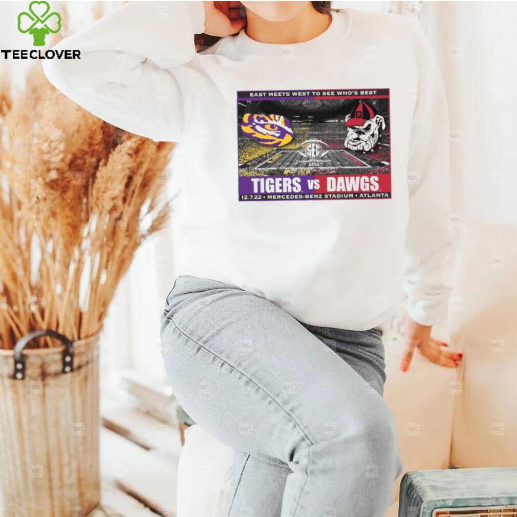 Lsu Tigers Vs Georgia Bulldogs Sec Championship 2022 East Meets West To See Who’s Best Shirt Lsu Tigers Vs Georgia Bulldogs Sec Championship 2022 East Meets West To See Who’s Best Shirt
