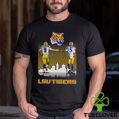 Lsu tigers Joe burrow jayden daniels city signatures Shirt