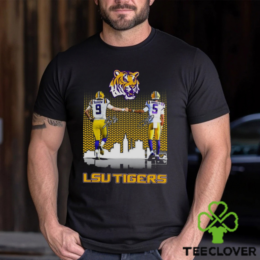 Lsu tigers Joe burrow jayden daniels city signatures Shirt Lsu tigers Joe burrow jayden daniels city signatures Shirt