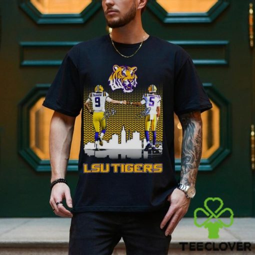 Lsu tigers Joe burrow jayden daniels city signatures Shirt