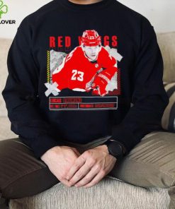 Lucas Raymond number 23 Detroit Red Wings ice hockey player pose paper gift hoodie, sweater, longsleeve, shirt v-neck, t-shirt