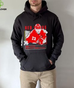 Lucas Raymond number 23 Detroit Red Wings ice hockey player pose paper gift hoodie, sweater, longsleeve, shirt v-neck, t-shirt