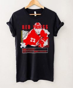 Lucas Raymond number 23 Detroit Red Wings ice hockey player pose paper gift hoodie, sweater, longsleeve, shirt v-neck, t-shirt