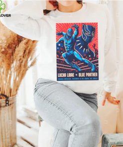 Lucha Libre vs. Blue Panther poster shirt