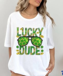 Lucky Dude Shamrock Patrick Day Shirt