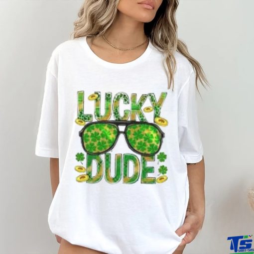 Lucky Dude Shamrock Patrick Day Shirt