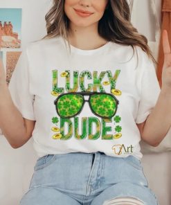 Lucky Dude Shamrock Patrick Day Shirt