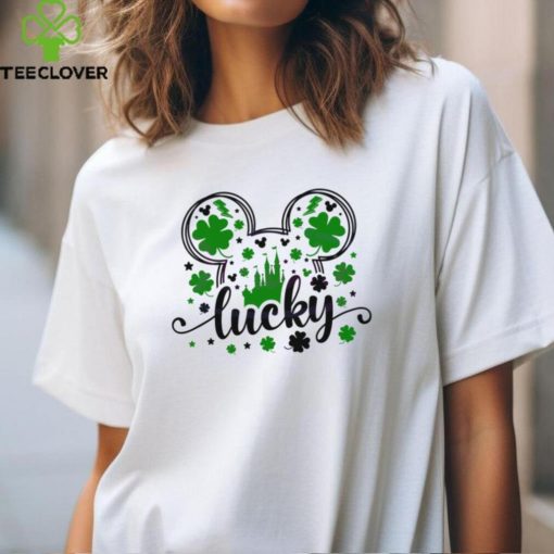 Lucky Mickey Head Disney Castle shirt