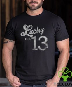 Lucky Number Thirn Distressed What Is Your Lucky Number Men's T shirt