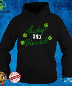 Lucky and Blessed St Patricks Day Clover Lucky Charm Shirt