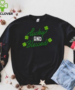 Lucky and Blessed St Patricks Day Clover Lucky Charm Shirt 3 Lucky and Blessed St Patricks Day Clover Lucky Charm Shirt
