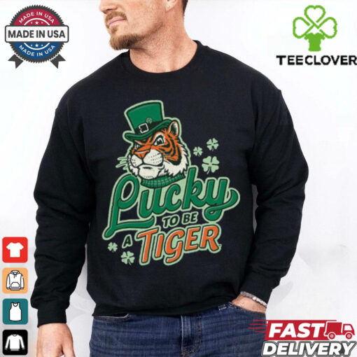Lucky to Be a Tiger Saint Patrick’s Day Tiger Town Graphics t shirt
