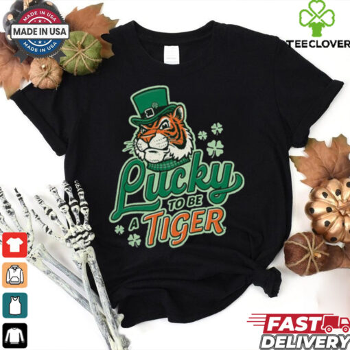 Lucky to Be a Tiger Saint Patrick’s Day Tiger Town Graphics t shirt