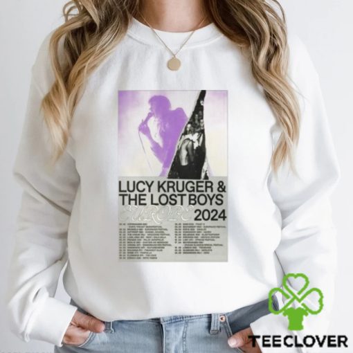 Lucy Kruger & The Lost Boys Europe 2024 poster hoodie, sweater, longsleeve, shirt v-neck, t-shirt