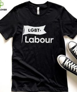 Lucy Powell MP LGBT Labour flag shirt