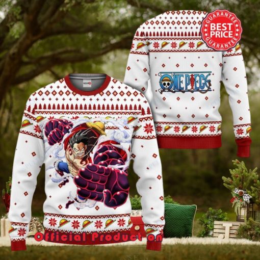 Luffy Gear 4 One Piece Anime Ugly Christmas Sweater