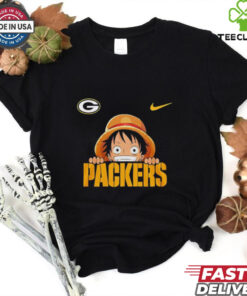 Luffy One Piece x Green Bay Packers shirt