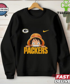 Luffy One Piece x Green Bay Packers shirt