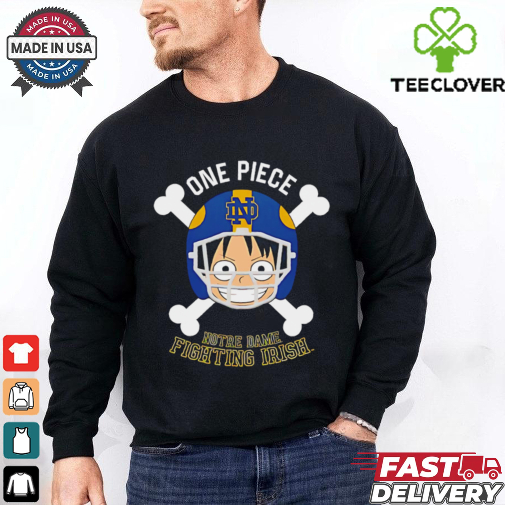 Luffy One Piece x Notre Dame Fighting Irish shirt Luffy One Piece x Notre Dame Fighting Irish shirt