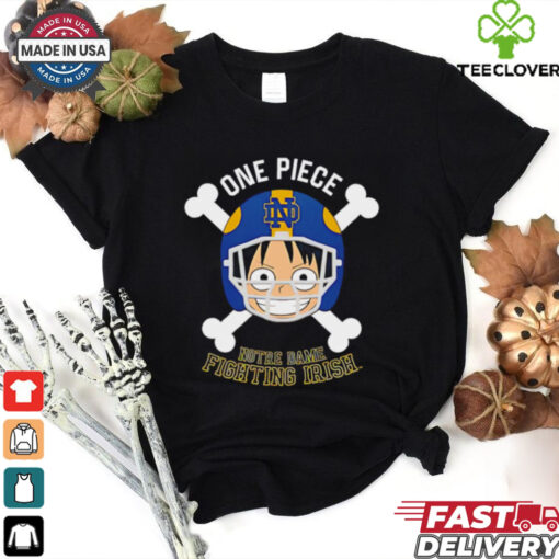 Luffy One Piece x Notre Dame Fighting Irish shirt